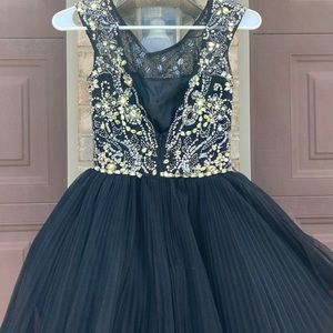 Short princess style jewel homecoming dress